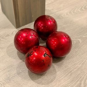 Red Decorative Ball(s) Pier 1 - 4 Balls